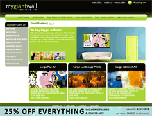 Tablet Screenshot of mygiantwall.com